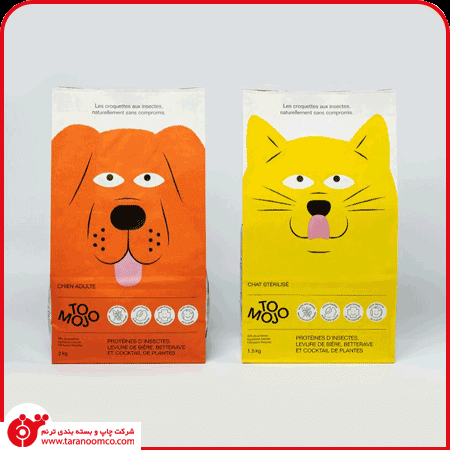 طراحی بسته بندی غذای حیوانات